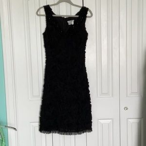 Alberto Makali, black sleeveless formal dress, size 8